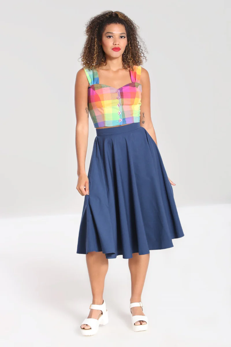 Abi 50's Skirt Navy - Image 2