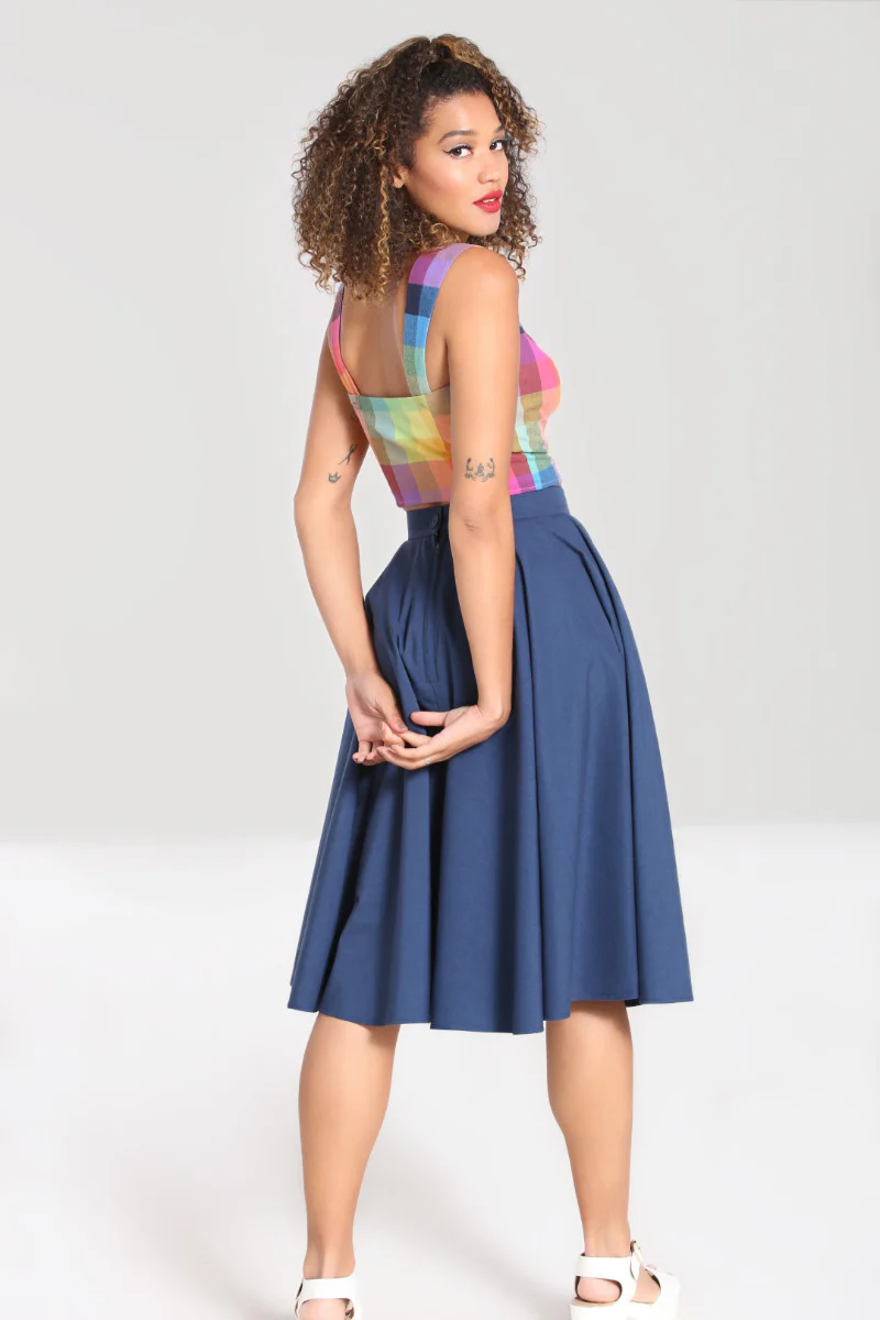 Abi 50's Skirt Navy - Image 3