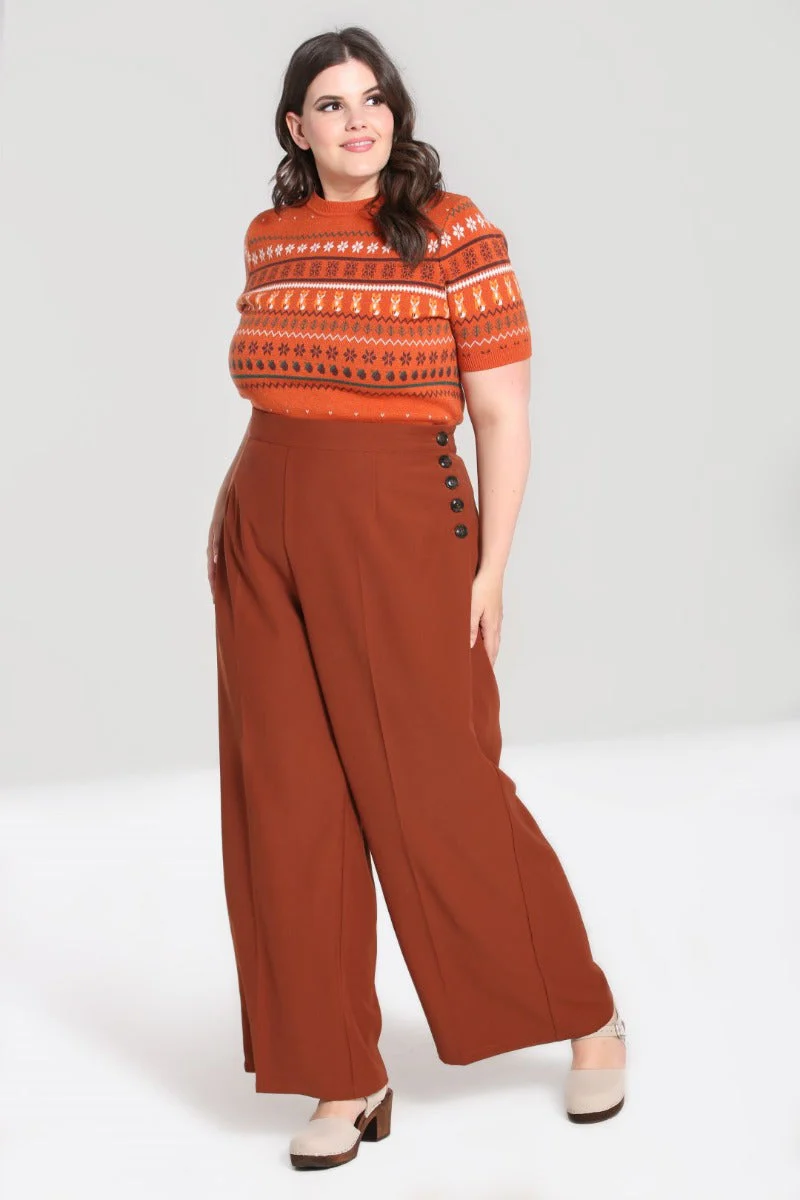 Ginger Swing Trousers Brown - Image 11