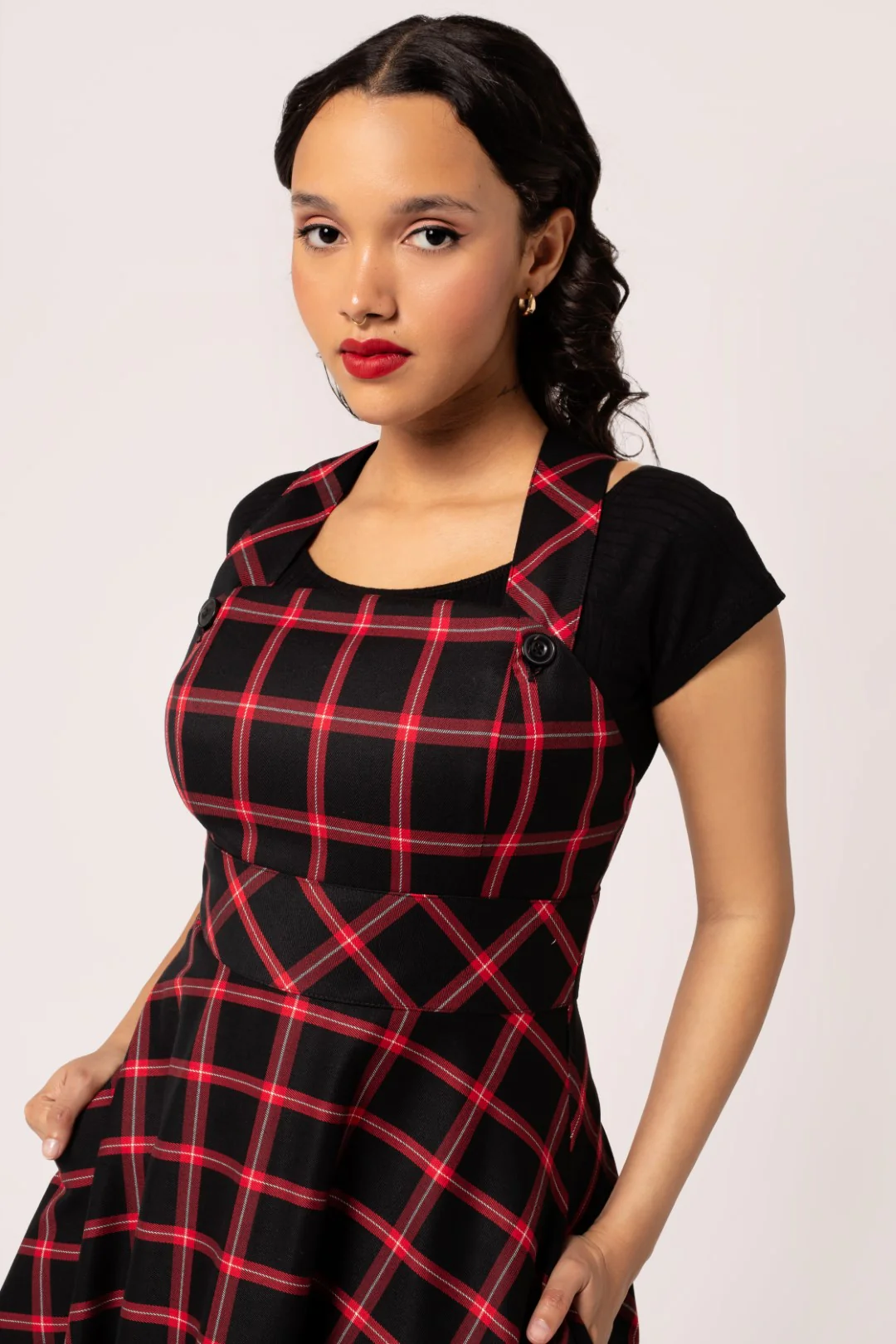Janine Pinafore Dress - Image 3