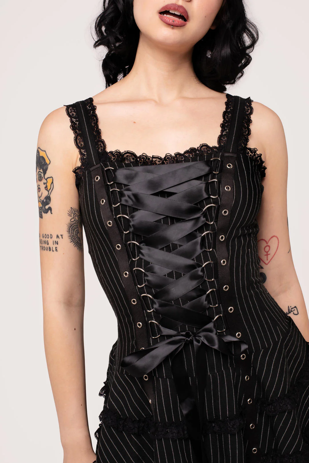 Harley Pinstripe Dress - Image 2