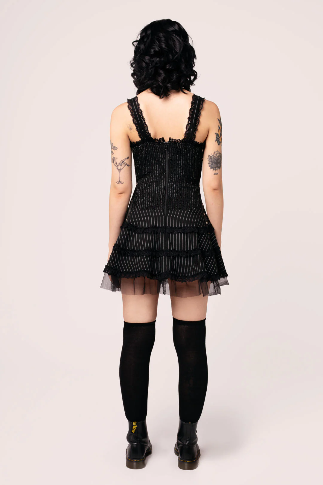 Harley Pinstripe Dress - Image 5
