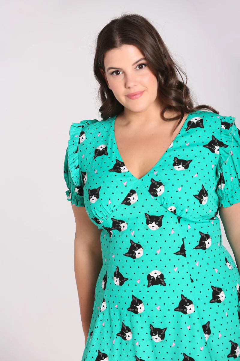 Love Cats Midi Dress - Image 4