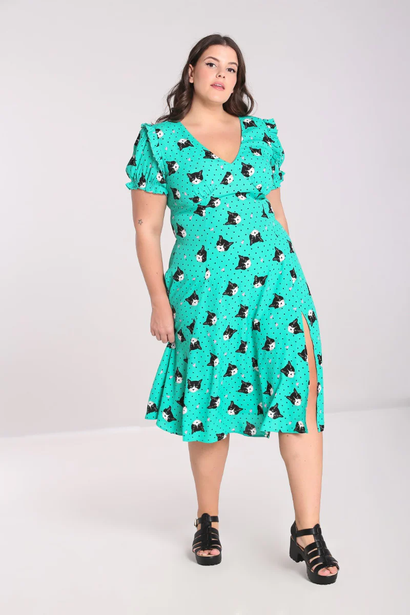 Love Cats Midi Dress - Image 5