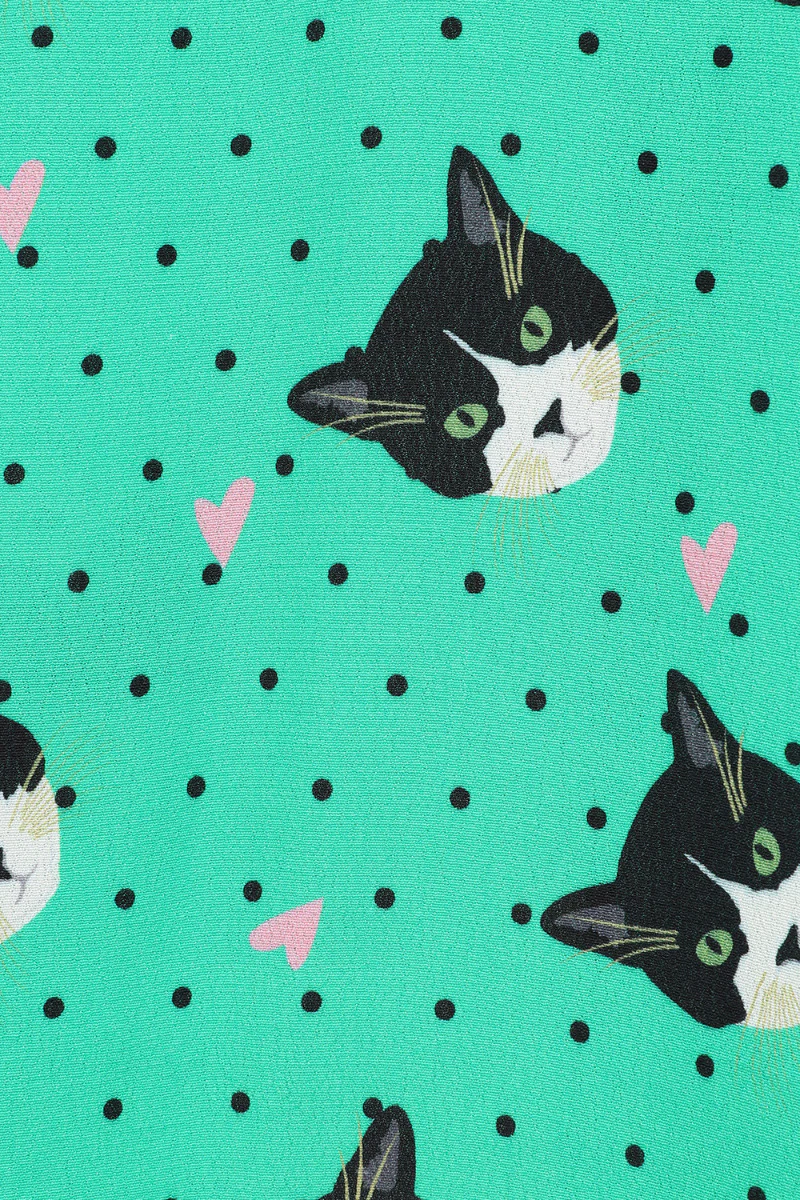 Love Cats Midi Dress - Image 8