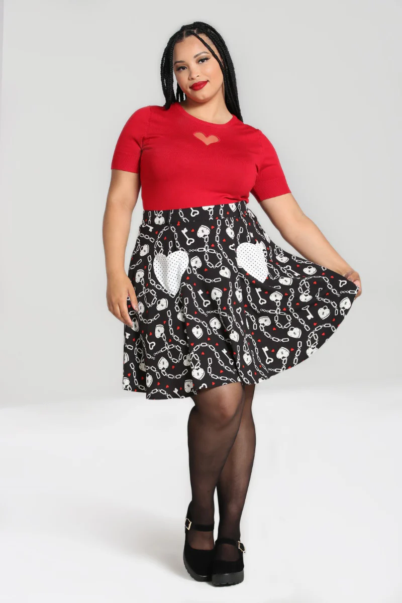 Heart Lock Mini Skirt - Image 3