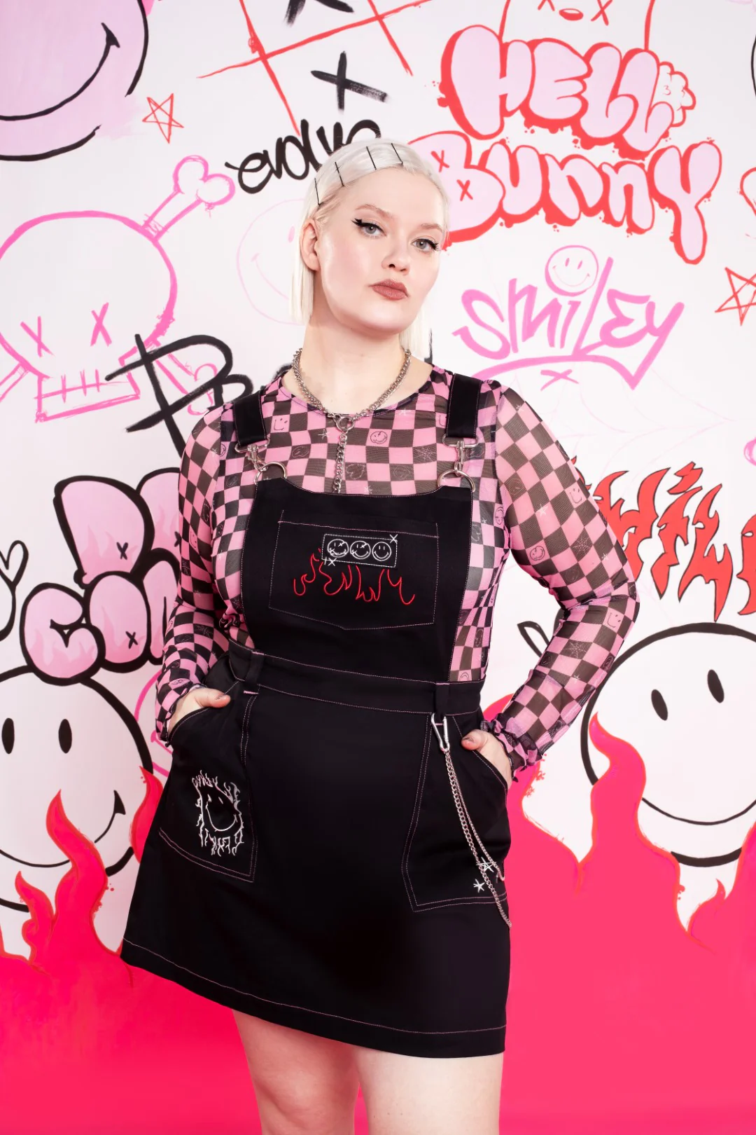Dylan Pinafore Dress - Image 3